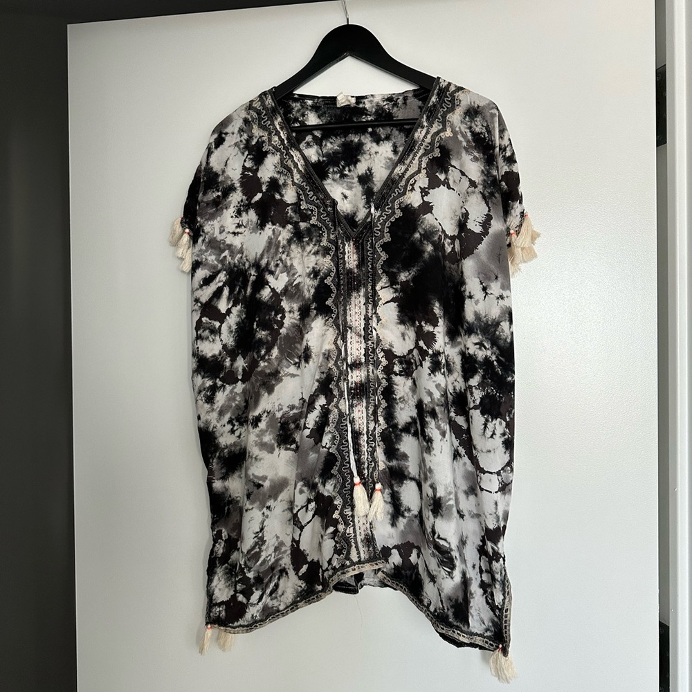 Surf Gypsy Tie Dye Tunic with Tassels